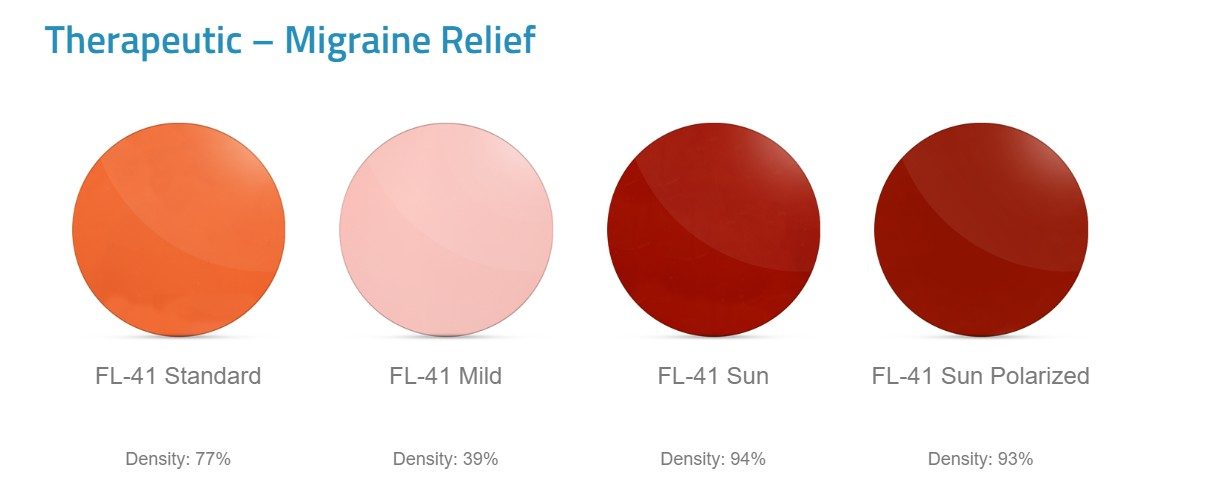 FL-41 TINT OPTIONS Therapeutic – Migraine Relief